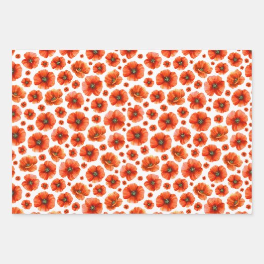 Muster für Wasserfarben Geschenkpapier Set (Vorderseite 2)