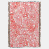 Muster für Wasserfarben-Grapefruits Decke (Vorderseite Vertikal)