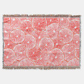 Muster für Wasserfarben-Grapefruits Decke (Vorderseite)