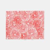 Muster für Wasserfarben-Grapefruits Fleecedecke (Vorderseite (Horizontal))