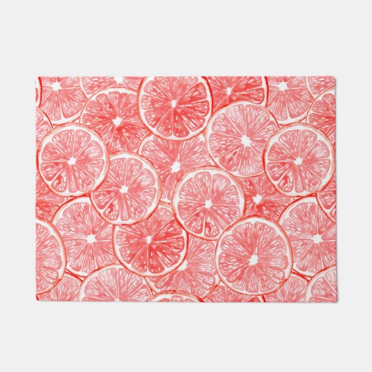 Muster für Wasserfarben-Grapefruits Fußmatte (Vorderseite)