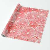 Muster für Wasserfarben-Grapefruits Geschenkpapier (Ungerollt)