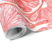Muster für Wasserfarben-Grapefruits Geschenkpapier (Rolleneckpunkt)