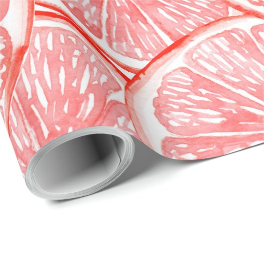Muster für Wasserfarben-Grapefruits Geschenkpapier (Rolleneckpunkt)