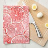 Muster für Wasserfarben-Grapefruits Handtuch (Viertel Falte)