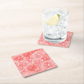 Muster für Wasserfarben-Grapefruits Rechteckiger Pappuntersetzer (Vor Ort)