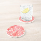 Muster für Wasserfarben-Grapefruits Sandstein Untersetzer (Seite)