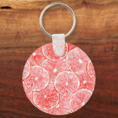 Muster für Wasserfarben-Grapefruits Schlüsselanhänger (Vorderseite)