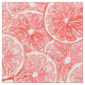 Muster für Wasserfarben-Grapefruits Stoff (Nahaufnahme)