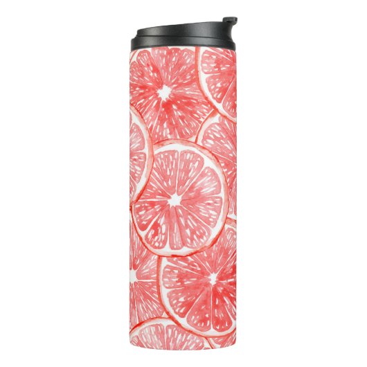 Muster für Wasserfarben-Grapefruits Thermosbecher (Nach links gedreht)