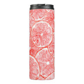 Muster für Wasserfarben-Grapefruits Thermosbecher (Rückseite)