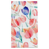 Muster für Wasserfarben Kleine Geschenktasche Geschenktüte (Rückseite)