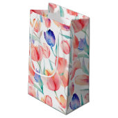 Muster für Wasserfarben Kleine Geschenktasche Kleine Geschenktüte (Rückseite Schrägansicht)