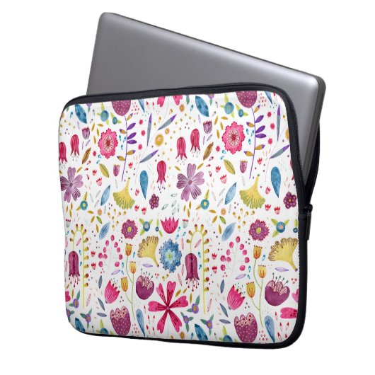 Muster für Wasserfarben Laptopschutzhülle (Vorderseite Links)