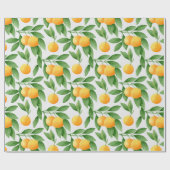 Muster für Wasserfarben oder Mandarinen Geschenkpapier (Flach)