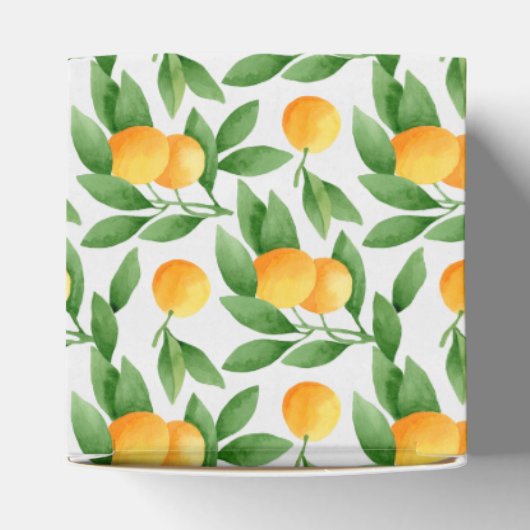 Muster für Wasserfarben oder Mandarinen Geschenkschachtel (Oben)