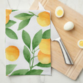 Muster für Wasserfarben oder Mandarinen Geschirrtuch (Viertel Falte)