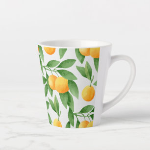 Muster für Wasserfarben oder Mandarinen Milchtasse