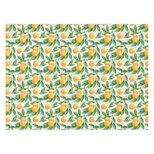 Muster für Wasserfarben oder Mandarinen Tischdecke (Vorderseite (Horizontal))