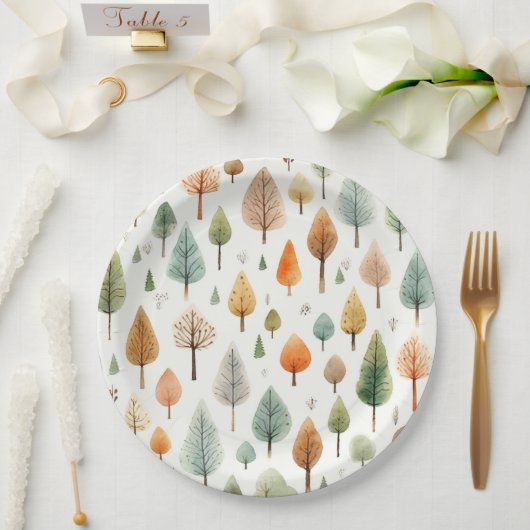 Muster für Wasserfarben Pappteller (Hochzeit)