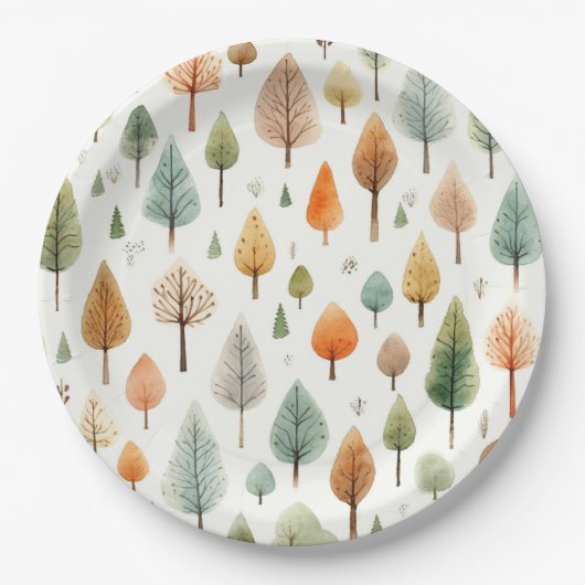 Muster für Wasserfarben Pappteller (Vorderseite)