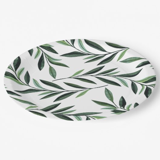 Muster für Wasserfarben Pappteller (Schrägansicht)