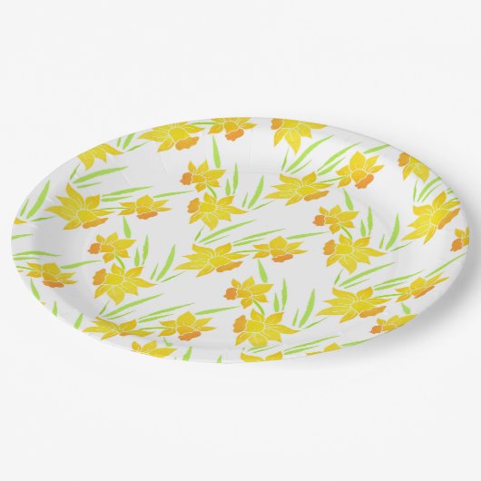 Muster für Wasserfarben Pappteller (Schrägansicht)