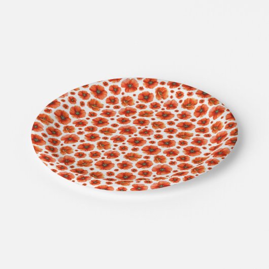 Muster für Wasserfarben Pappteller (Schrägansicht)