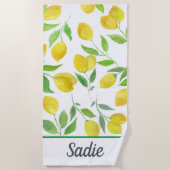 Muster für Wasserfarben Personalisiert Strandtuch (Vorderseite)