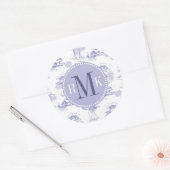 Muster für Wasserfarben Runder Aufkleber (Umschlag)