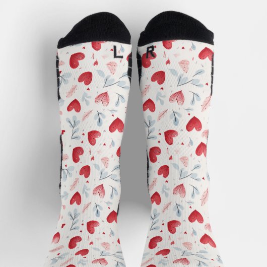 Muster für Wasserfarben Socken (Oben)