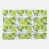 Muster für Wasserfarben und Blätter Geschirrtuch (Horizontal)