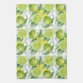 Muster für Wasserfarben und Blätter Geschirrtuch (Vertikal)