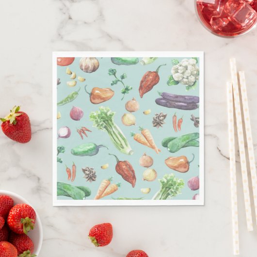 Muster für Wasserfarben und Gewürze Serviette (Beispiel)