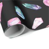 Muster für Wasserfarben und Kristalle Geschenkpapier (Rolleneckpunkt)