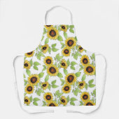 Muster für Wasserfarben und Pen Sonnenblumen Schürze (Vorderseite)