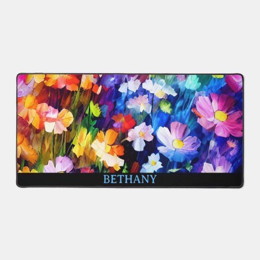 Muster für Wasserfarben - Wildblumen Schreibtischunterlage (Vorderseite)