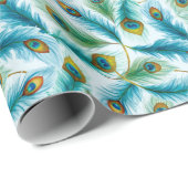 Muster für Wasserfarbenfederungen Geschenkpapier (Rolleneckpunkt)