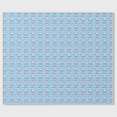 Muster für Wasserfarbensegelschiffe Geschenkpapier (Flach)