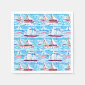 Muster für Wasserfarbensegelschiffe Serviette (Vorderseite)
