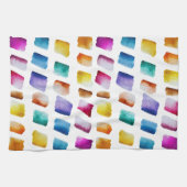 Muster für Wasserfarbquadrate Geschirrtuch (Horizontal)