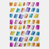 Muster für Wasserfarbquadrate Geschirrtuch (Vertikal)