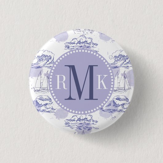 Muster für Wasserfarbwagen und Schiffe Button (Vorderseite)