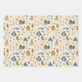 Muster für Watercolor Woodland Animations Geschenkpapier Set (Vorderseite 2)