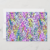 Muster für Waterfarbe Leopard - Benutzerdefinierte Dankeskarte (Rückseite)