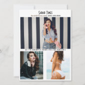 Muster für weibliche Comp-Karte Einladung (Vorderseite)