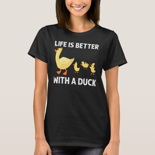 Muster für weibliche Duckköpfe T-Shirt (Vorderseite)