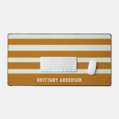 Muster für weiche und warme braune Streifen Schreibtischunterlage (Tastatur & Maus)