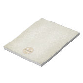 Muster für weiche weiße Damasken Notizblock (Rotiert)