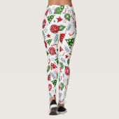 Muster für Weihnachtselemente Leggings (Rückseite)